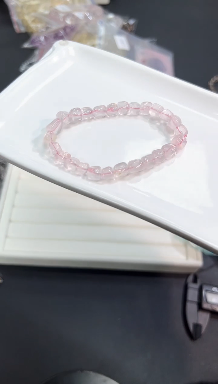 【闪购商品】水晶手串未镶嵌48f多样性发其一/1条默认微瑕