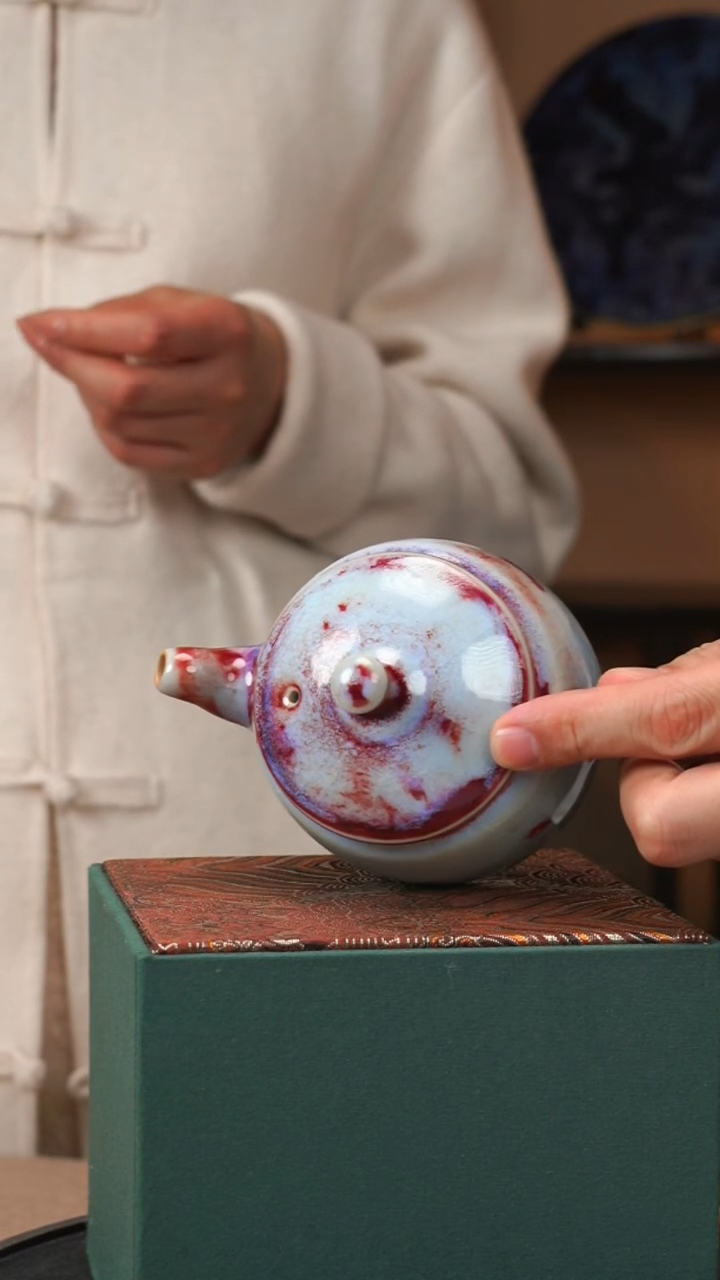 【闪购商品】【瓷辉钧窑】钧瓷茶壶