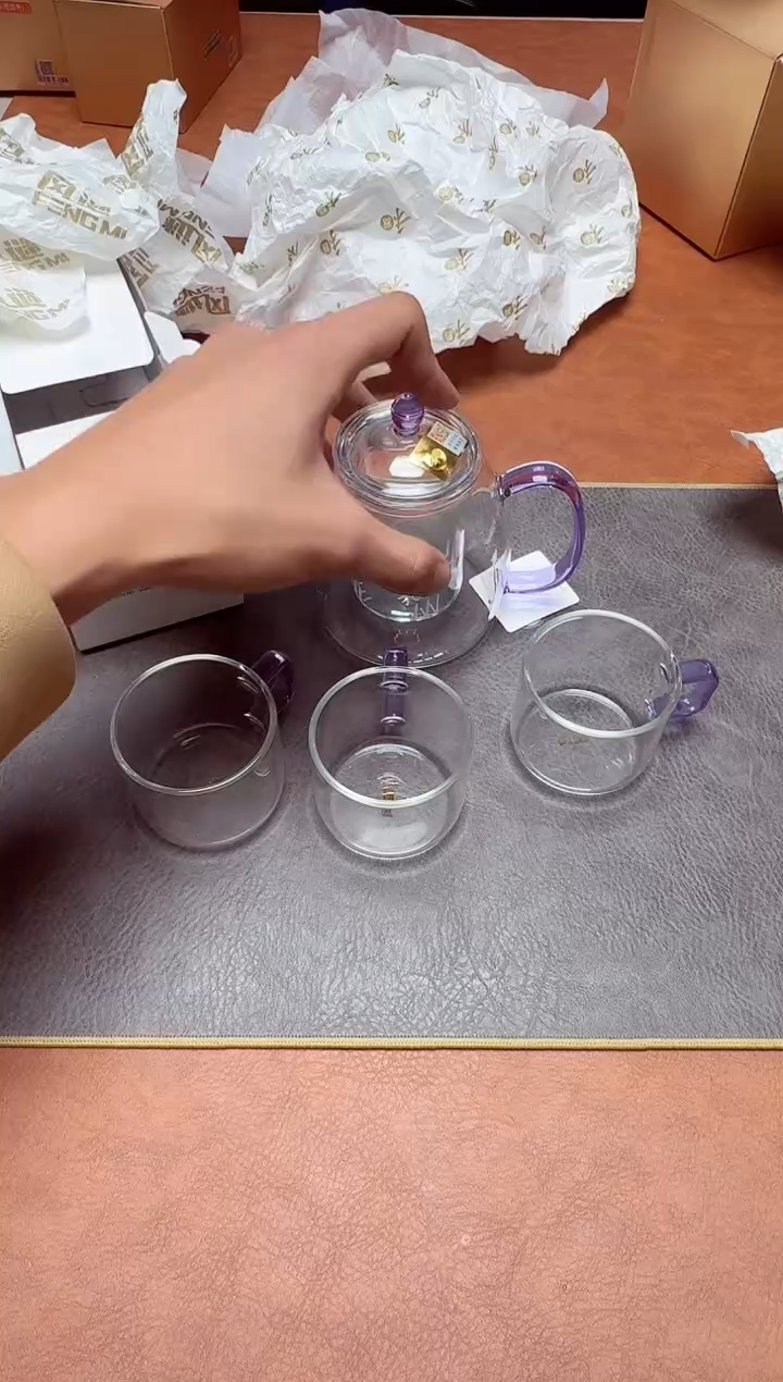 【闪购商品】禾器#宴臣壶浅紫（内胆款）+臻悦杯紫
