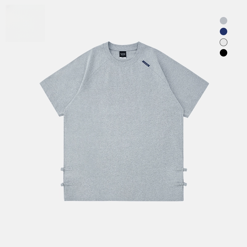 CLOTTEE by CLOT 插肩袖盘扣短袖T恤磨毛面料Be LikeWater系列