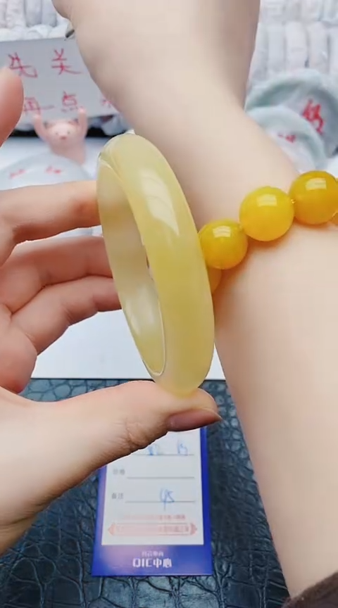 未镶嵌手镯石英质玉z133+62-63