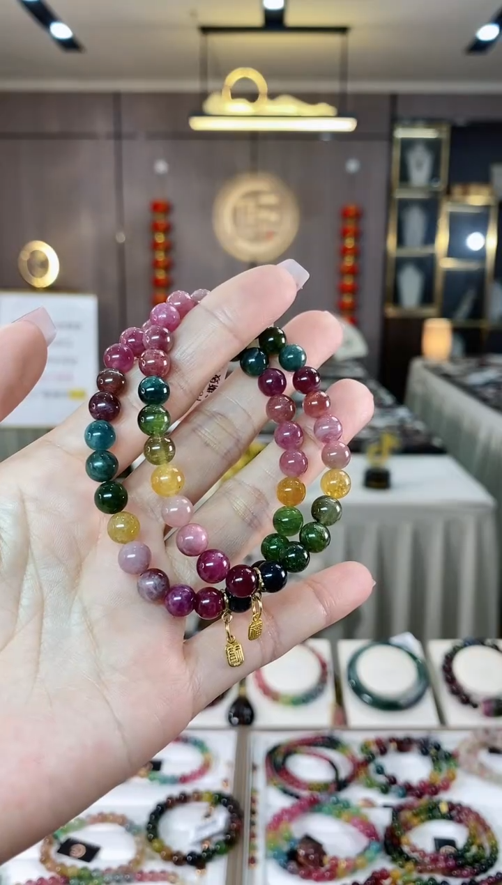 【闪购商品】碧玺单圈手串7mm+未镶嵌（多样性发一条）hon