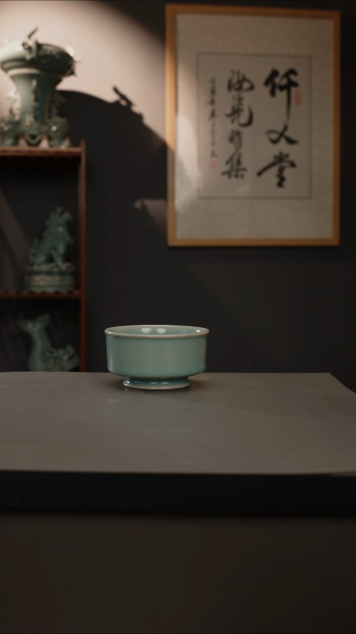 【闪购商品】杯仿古釉原矿  圆唇杯