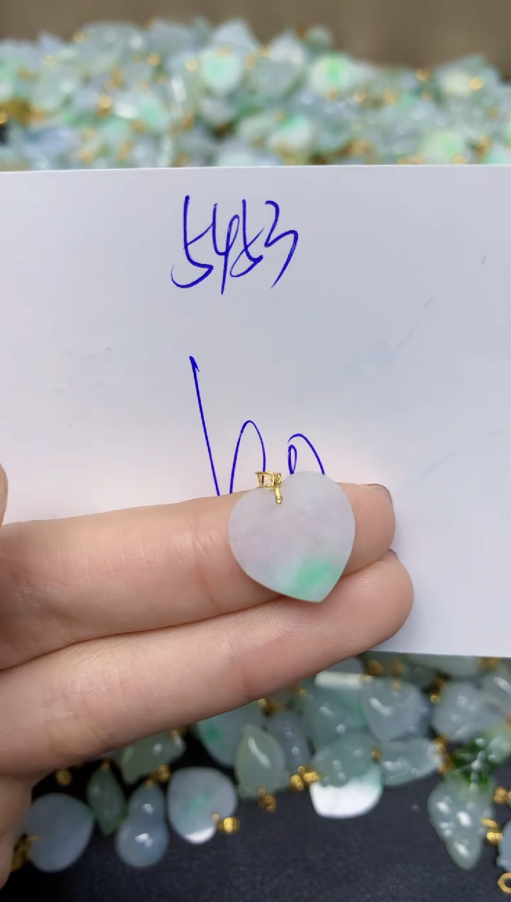 【闪购商品】翡翠颈饰18K金镶嵌 天然翡翠A货