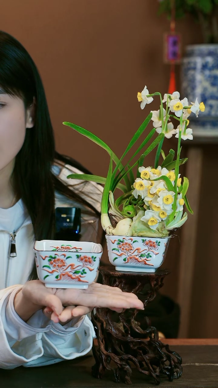 【闪购商品】盆景雕刻水仙