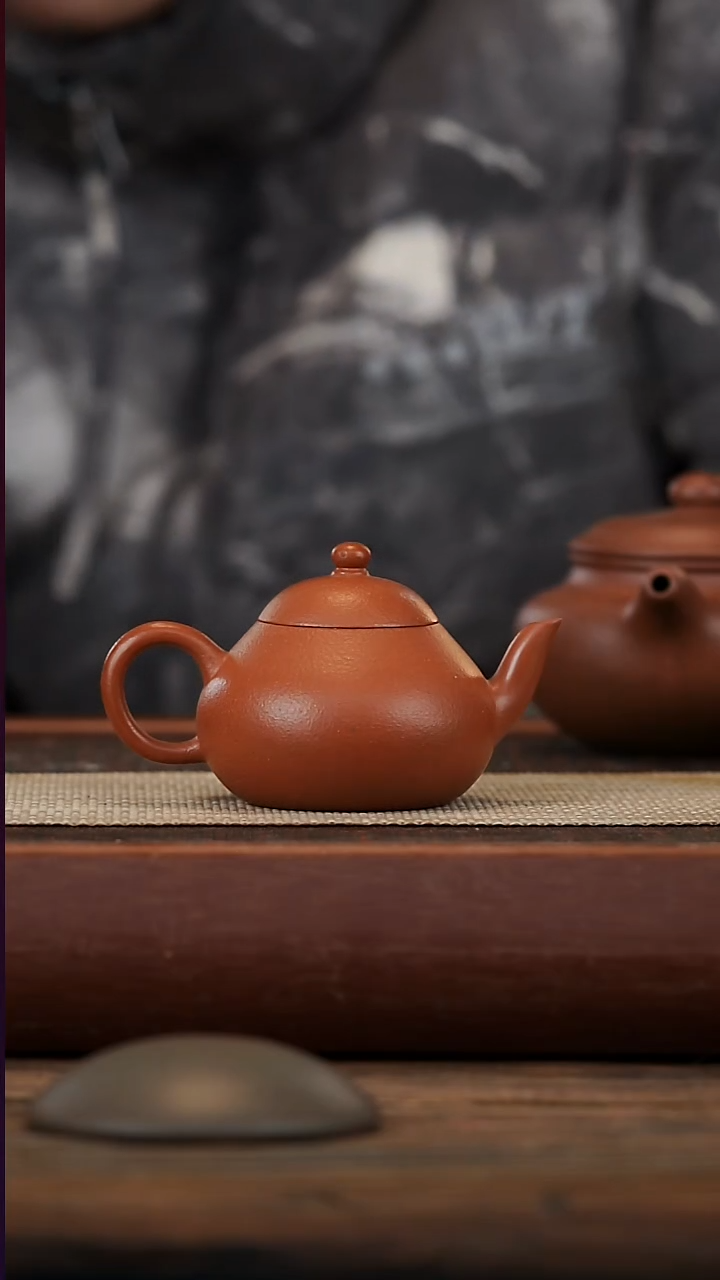 茶壶紫砂于*好朱泥梨形130容量