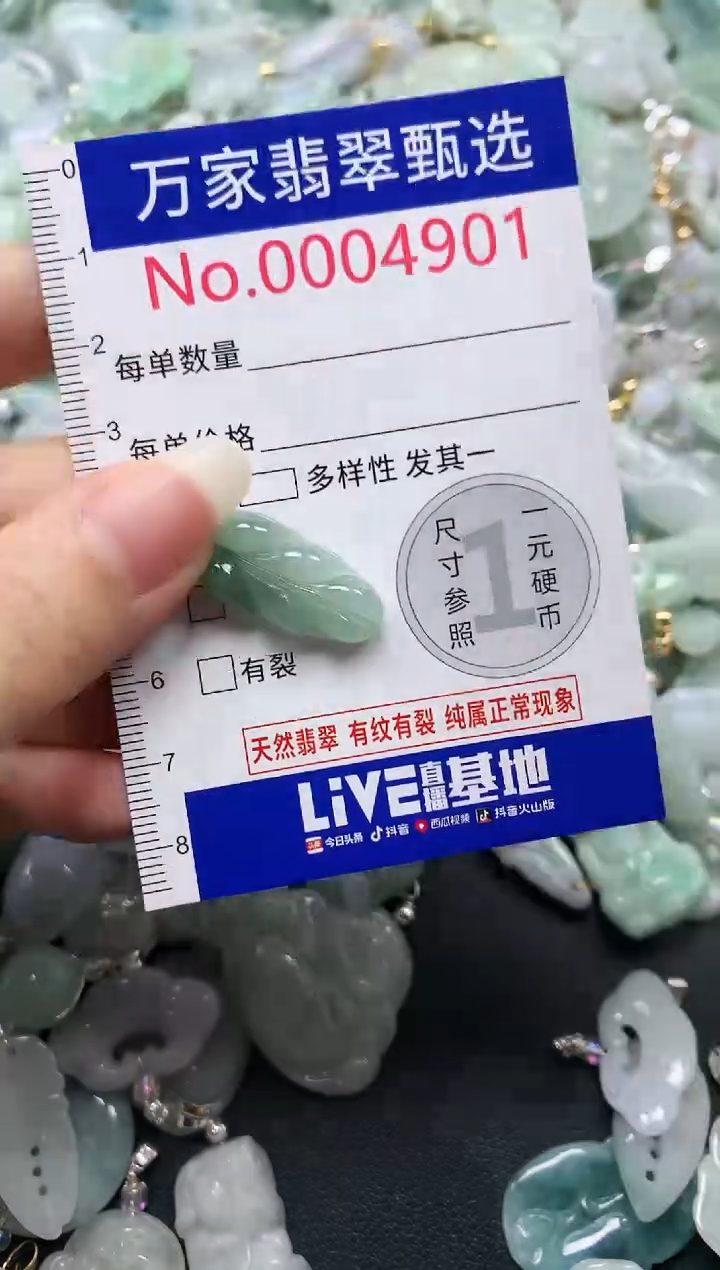 吊坠(不含链)未镶嵌翡翠4901