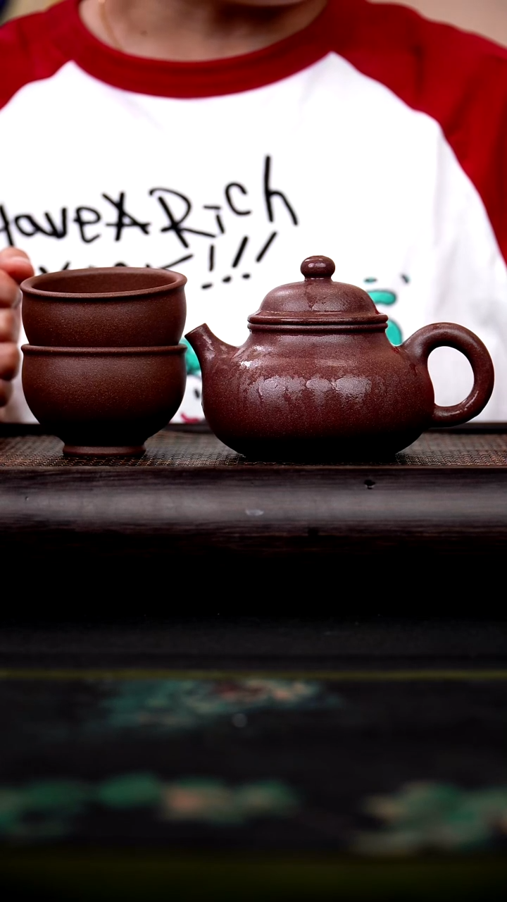 茶壶紫砂 桃花泥 容天 250cc