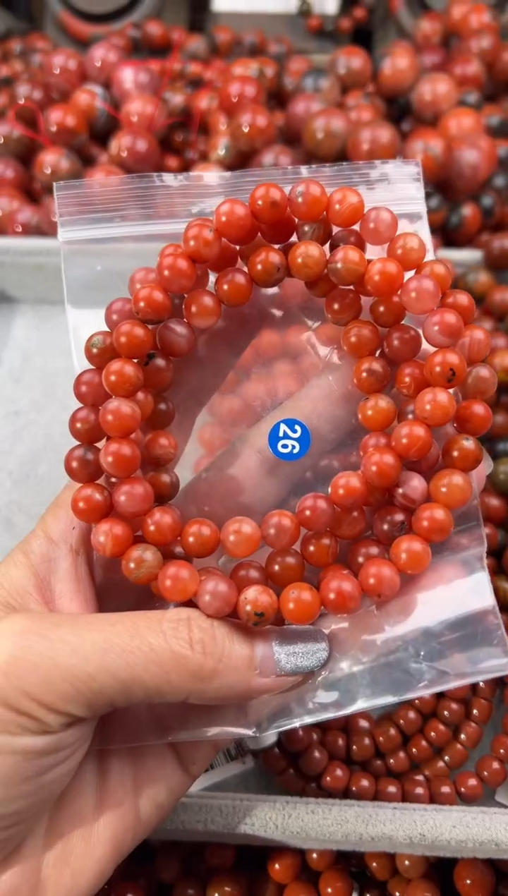 未镶嵌手串南红玛瑙8+