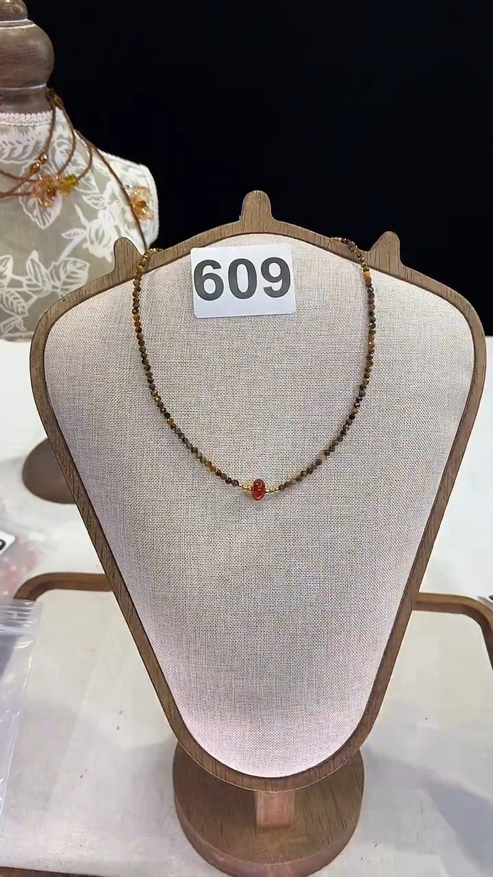 项链钛钢淡水珍珠609