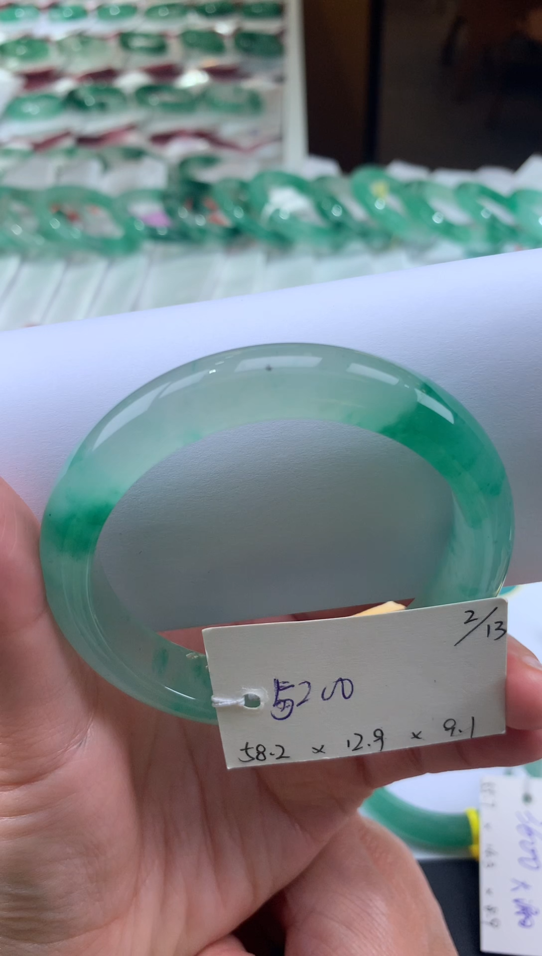 【闪购商品】石英质玉手镯未镶嵌天然玉石非洲翠手镯