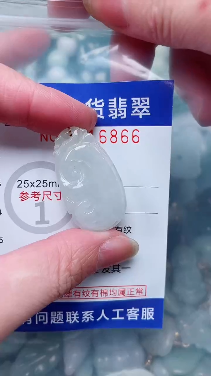翡翠未镶嵌吊坠(不含链)1
