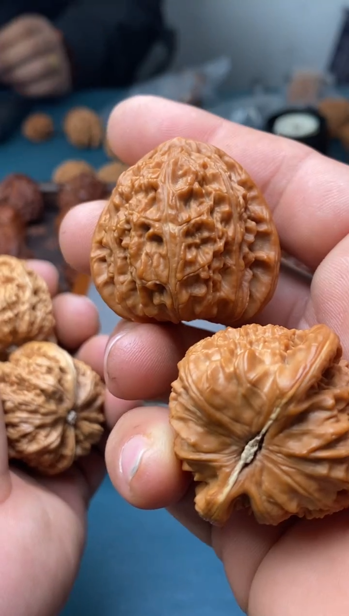 把件文玩核桃F****t三角白狮子248