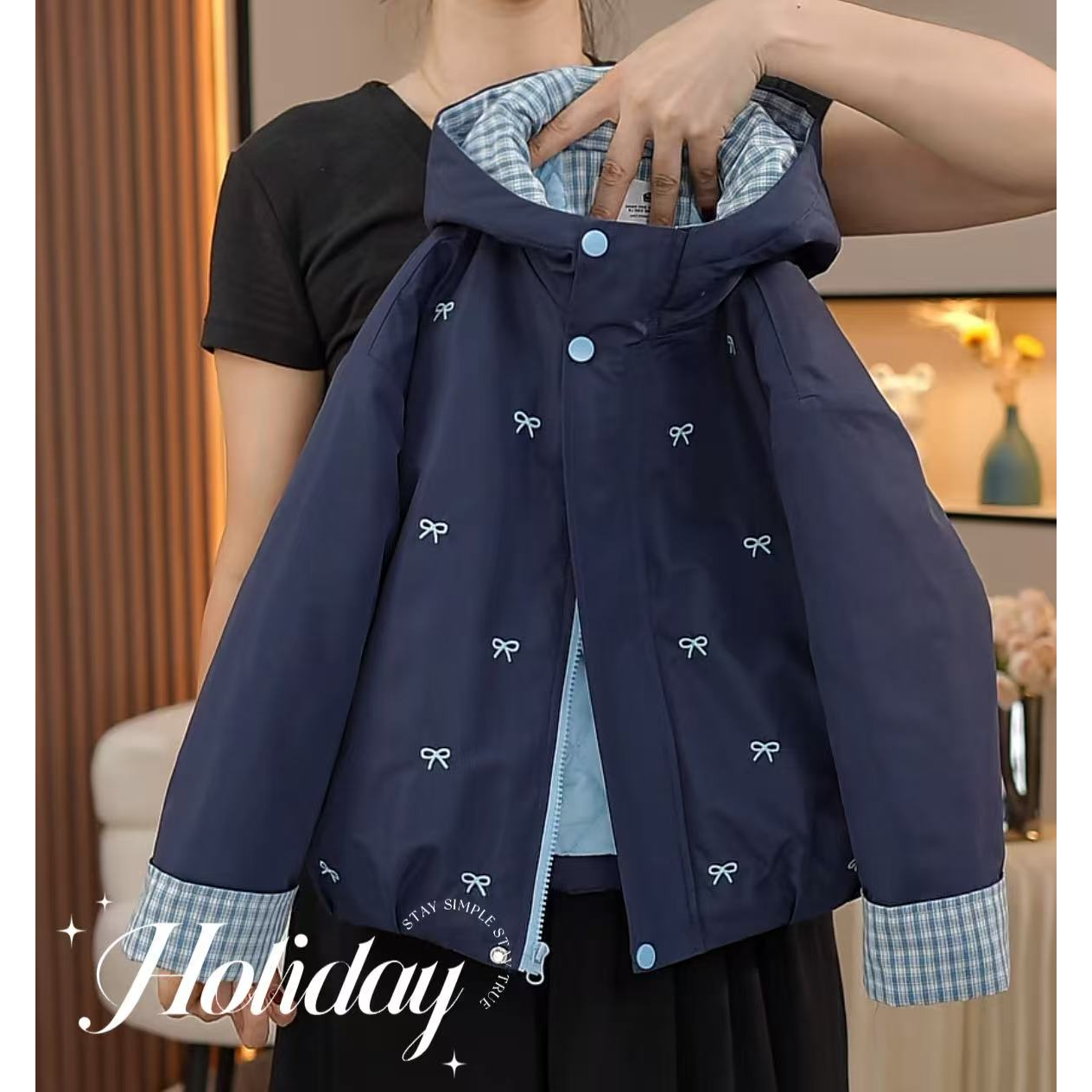 现货-女童外套冬装2025新款中大儿童加厚上衣