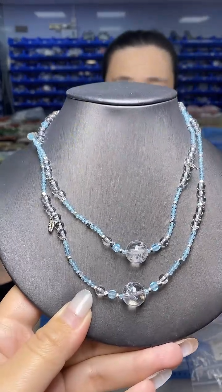 未镶嵌项链水晶  多样性发货发其一