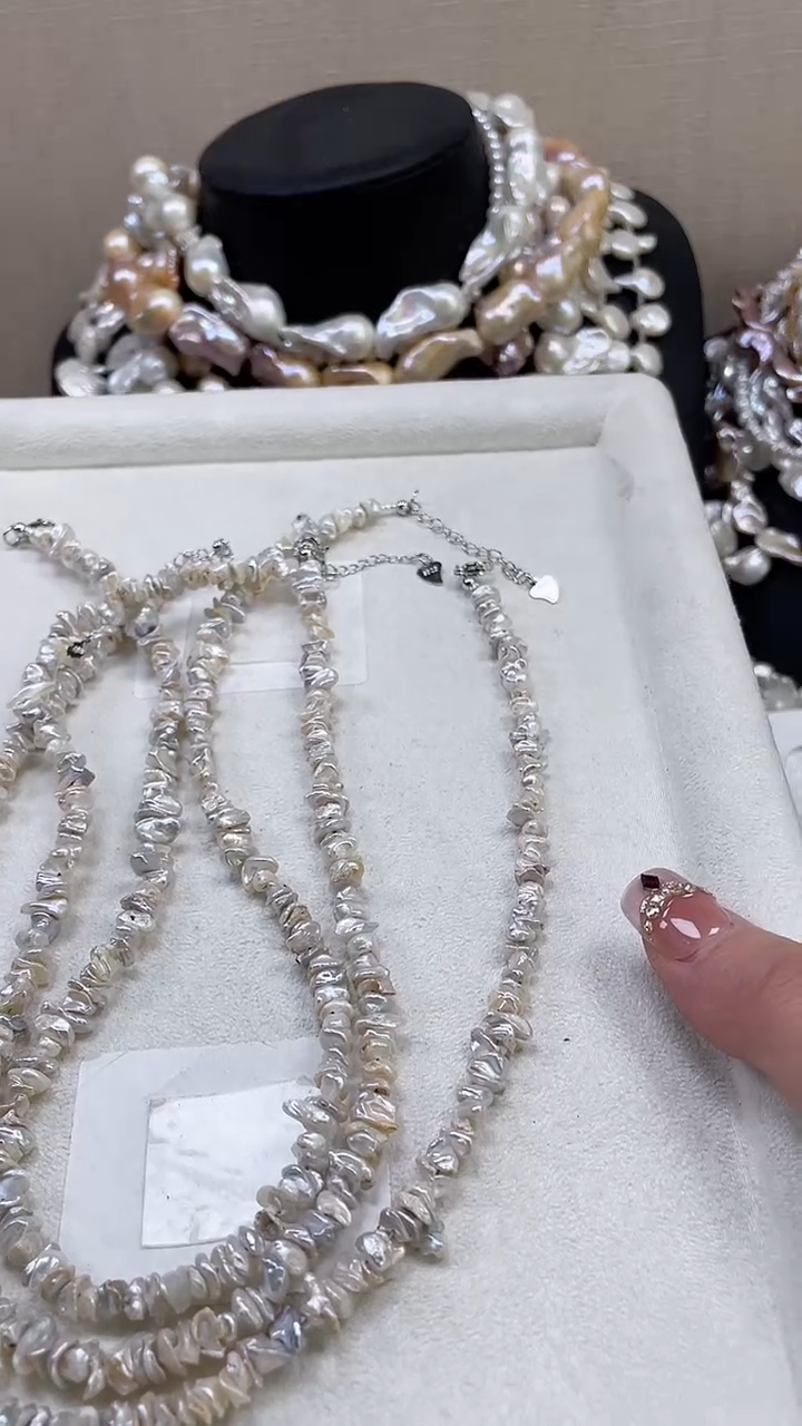 未镶嵌项链淡水珍珠【纯恬饰品】（多样性发货发一）