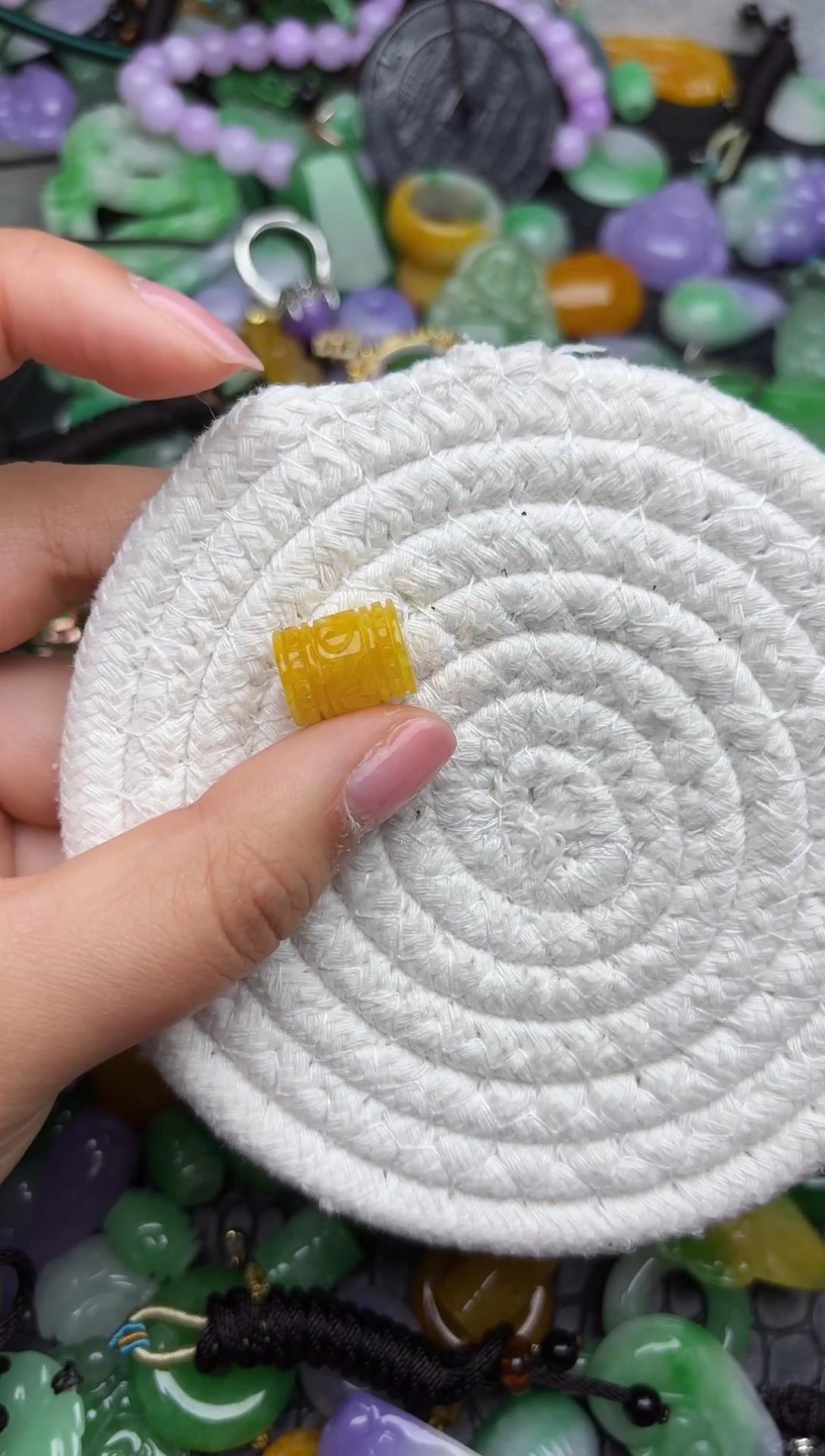 颈饰未镶嵌翡翠缅甸翡翠吊坠