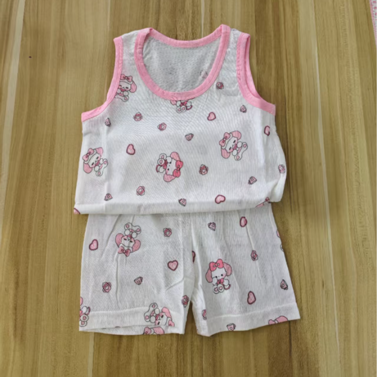 儿童背心短裤套装