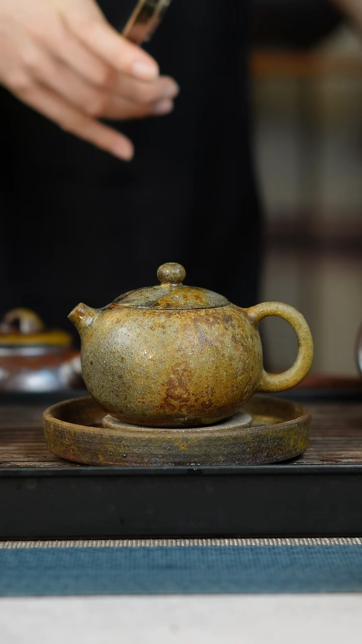 茶壶紫砂柴烧紫砂段泥西施200cc