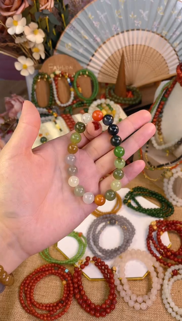 【闪购商品】和田玉手串未镶嵌多宝