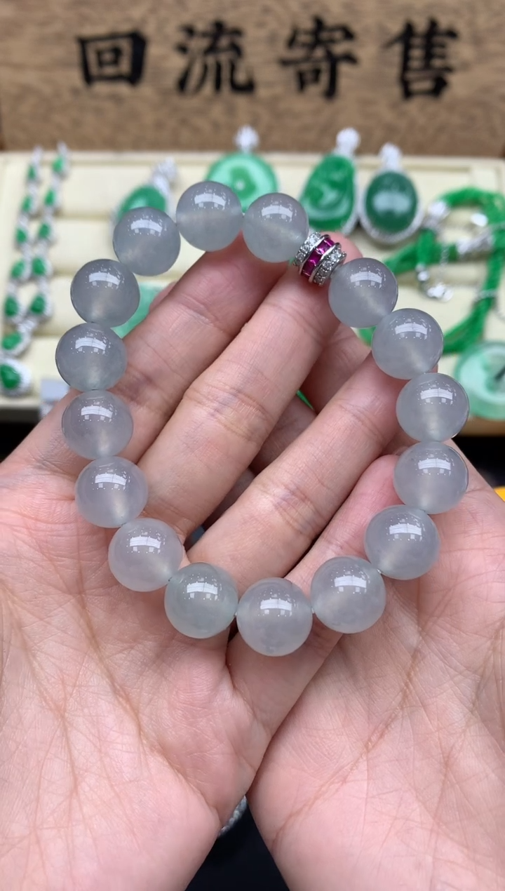 【闪购商品】翡翠手串未镶嵌633-尾款2500总价27500