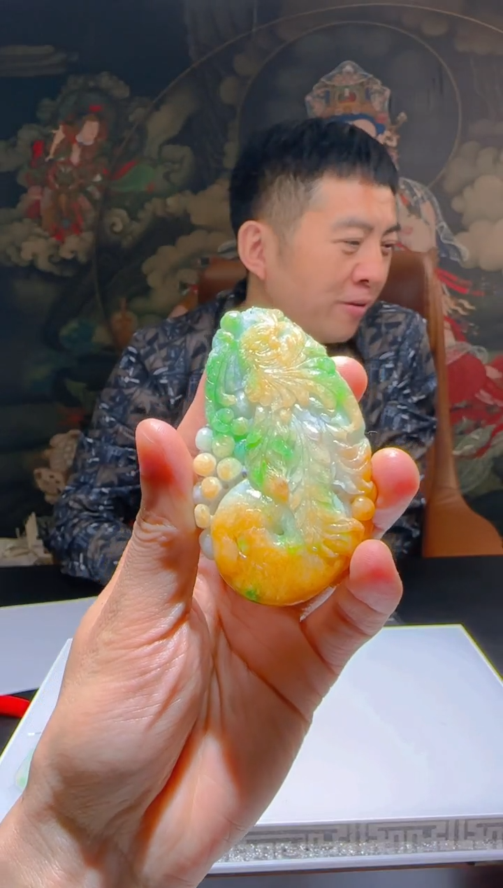【闪购商品】定制翡翠未镶嵌L-@@QJSX309056