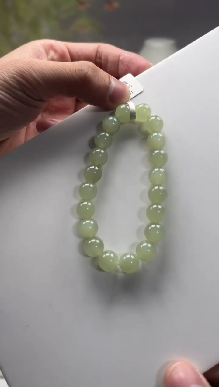【闪购商品】和田玉手串未镶嵌卡10晴水手串