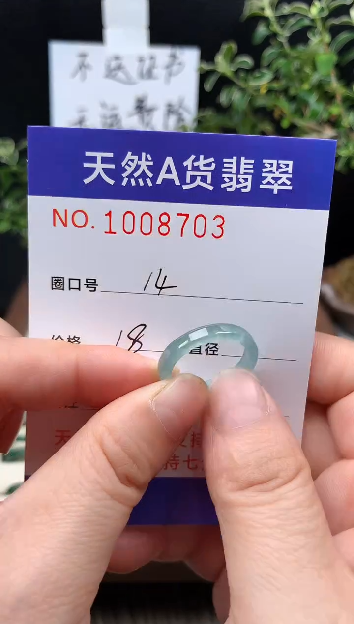 未镶嵌戒指翡翠14#