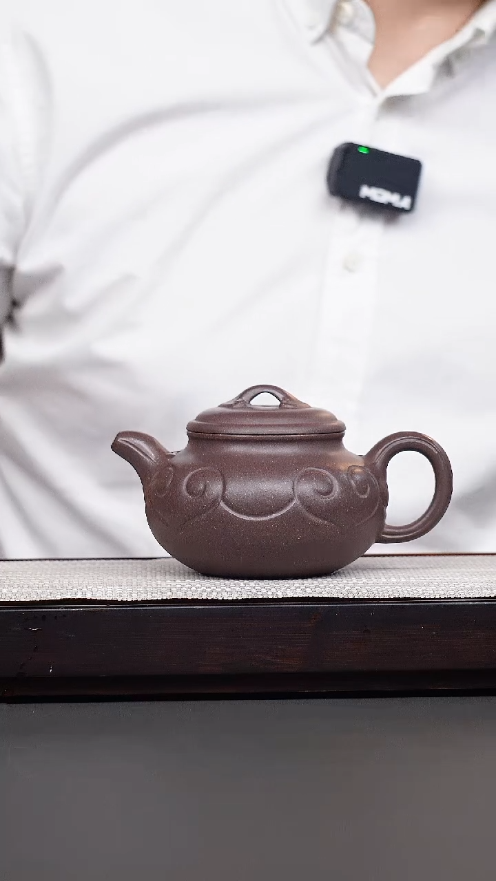 茶壶紫砂紫玉金砂如意仿古