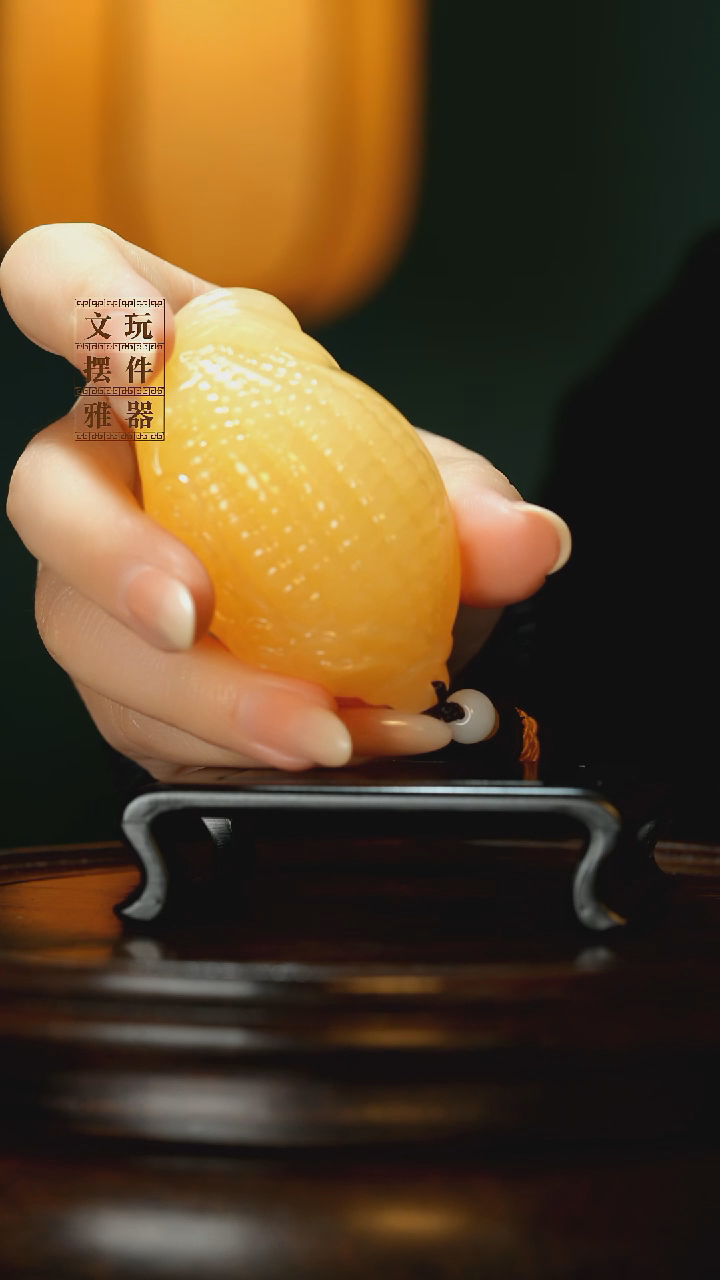 玉《富足玉米》手把件摆件