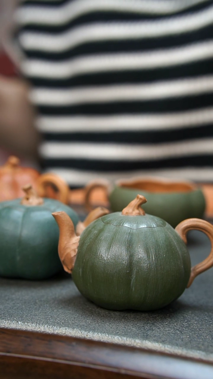 【闪购商品】紫砂茶壶迷你小南瓜圆壶微瑕