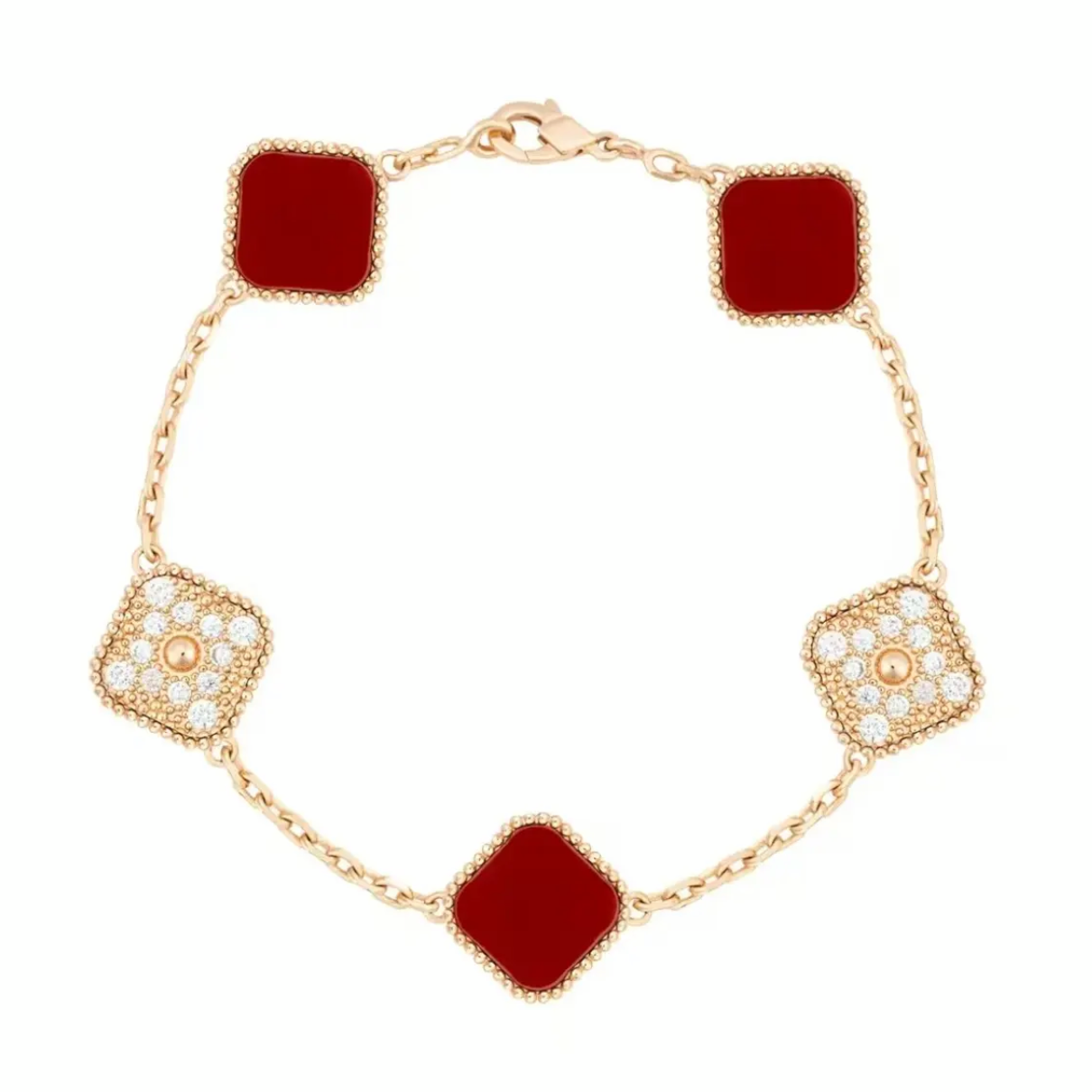 铜合金手链 【福利品】法式金色饰品色拼色女百搭合金手链