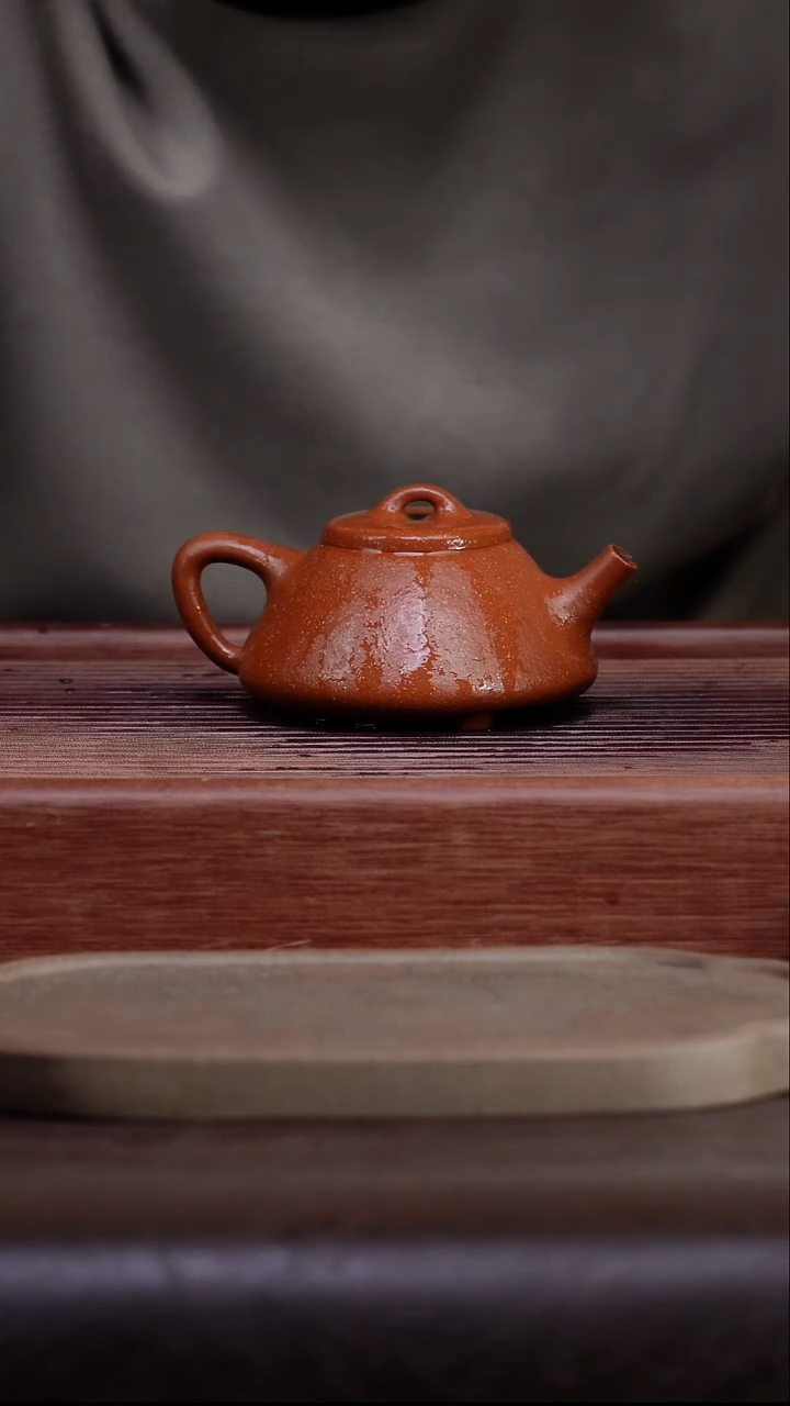 茶壶紫砂老段泥 子冶石瓢