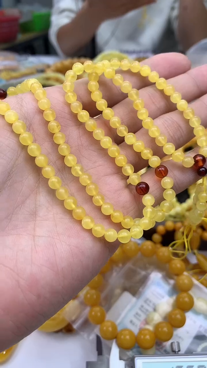 裸石蜜蜡未镶嵌链子卡5