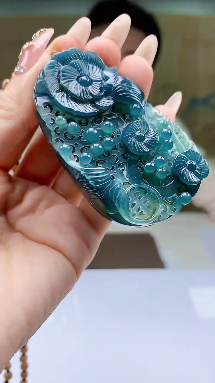 【闪购商品】定制翡翠未镶嵌4990ty-毛货挂件258