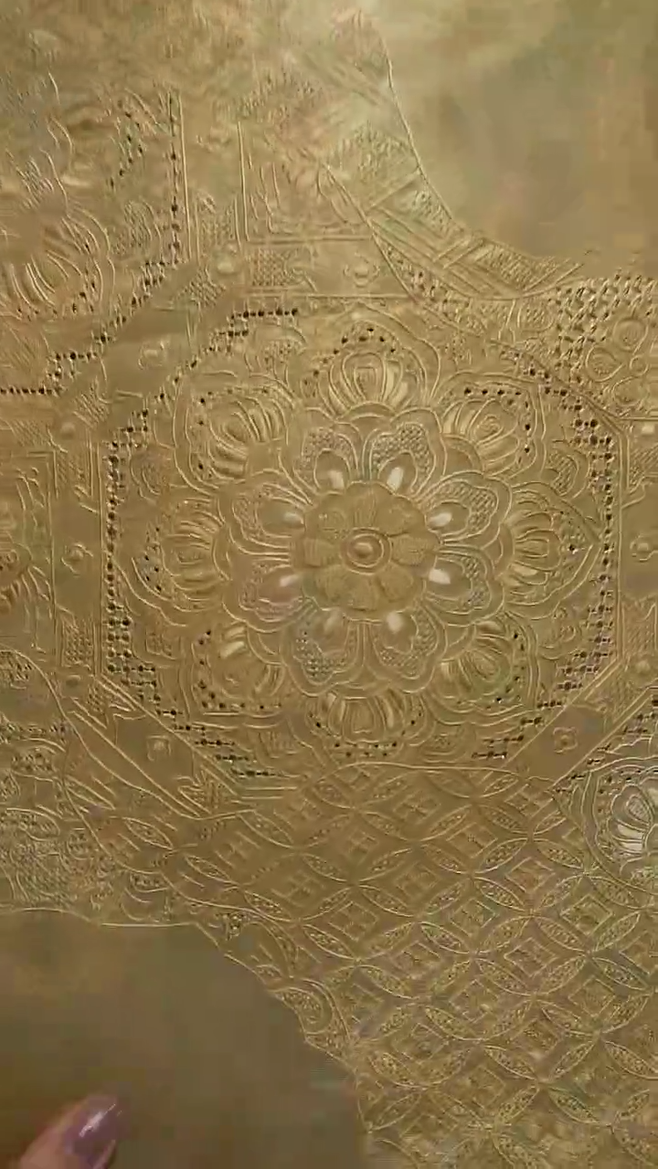 【闪购商品】织绣两通宝相花刺绣特价