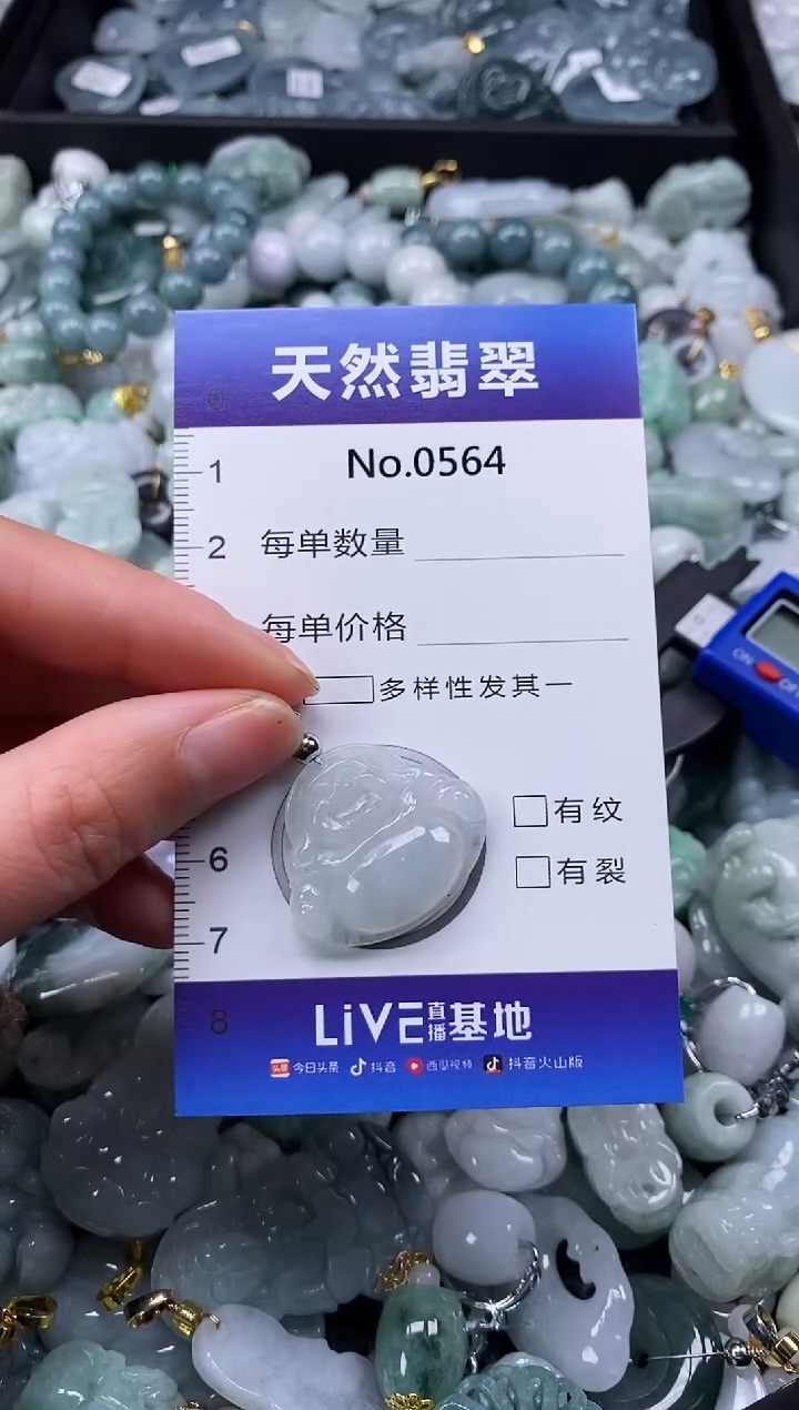 【闪购商品】翡翠颈饰未镶嵌缅甸A货翡翠0564