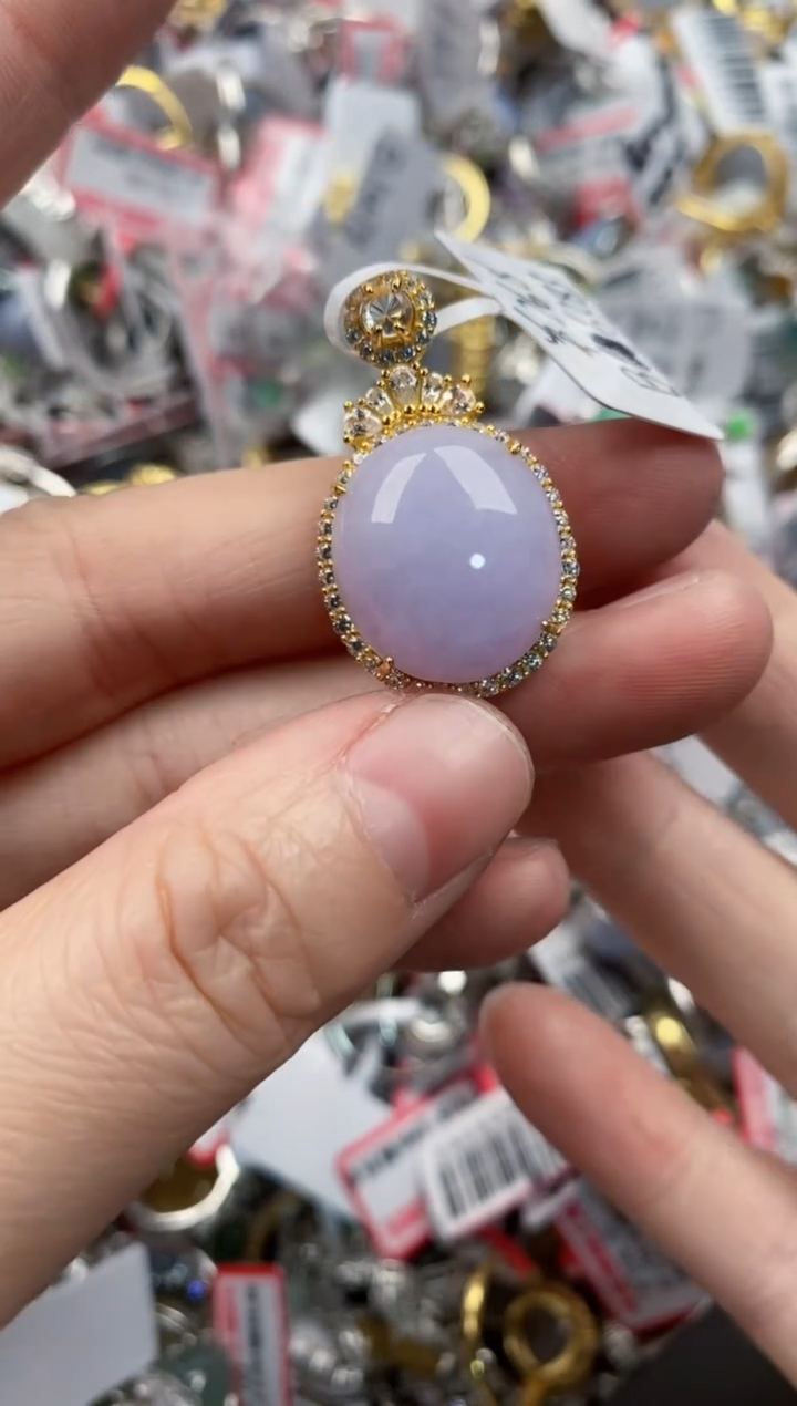 银S925镶嵌戒指翡翠333---6