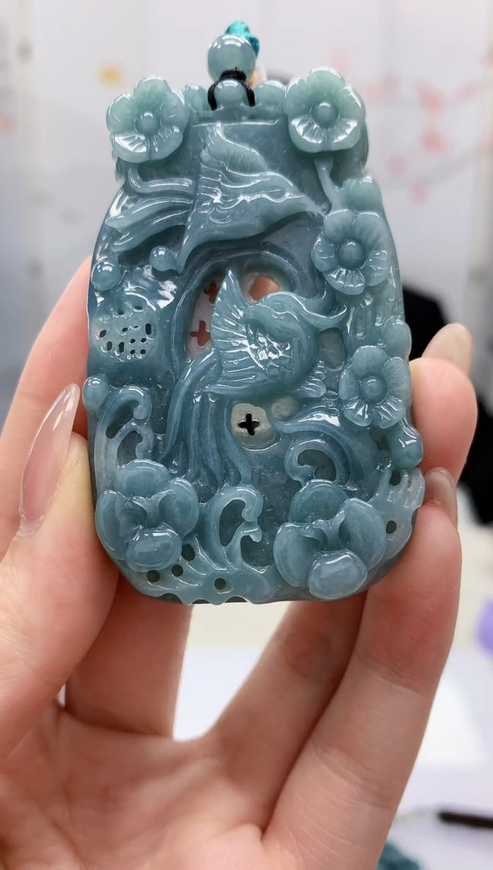 【闪购商品】定制翡翠未镶嵌3123jw-毛货挂件99