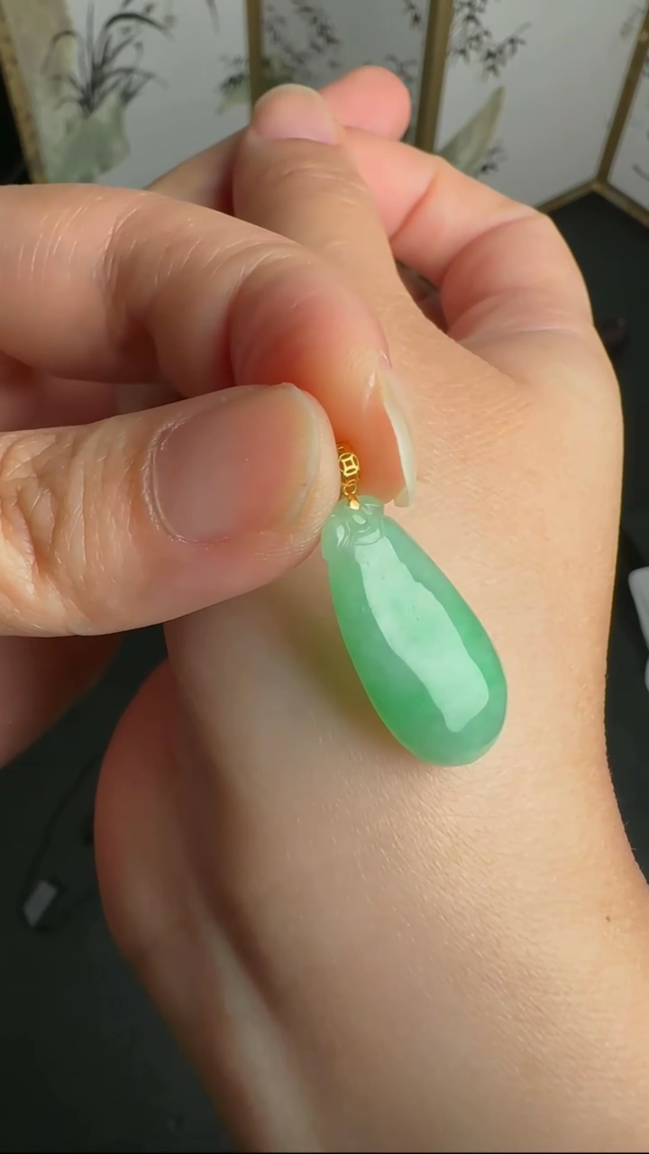 【闪购商品】翡翠颈饰18K金镶嵌WY0222007