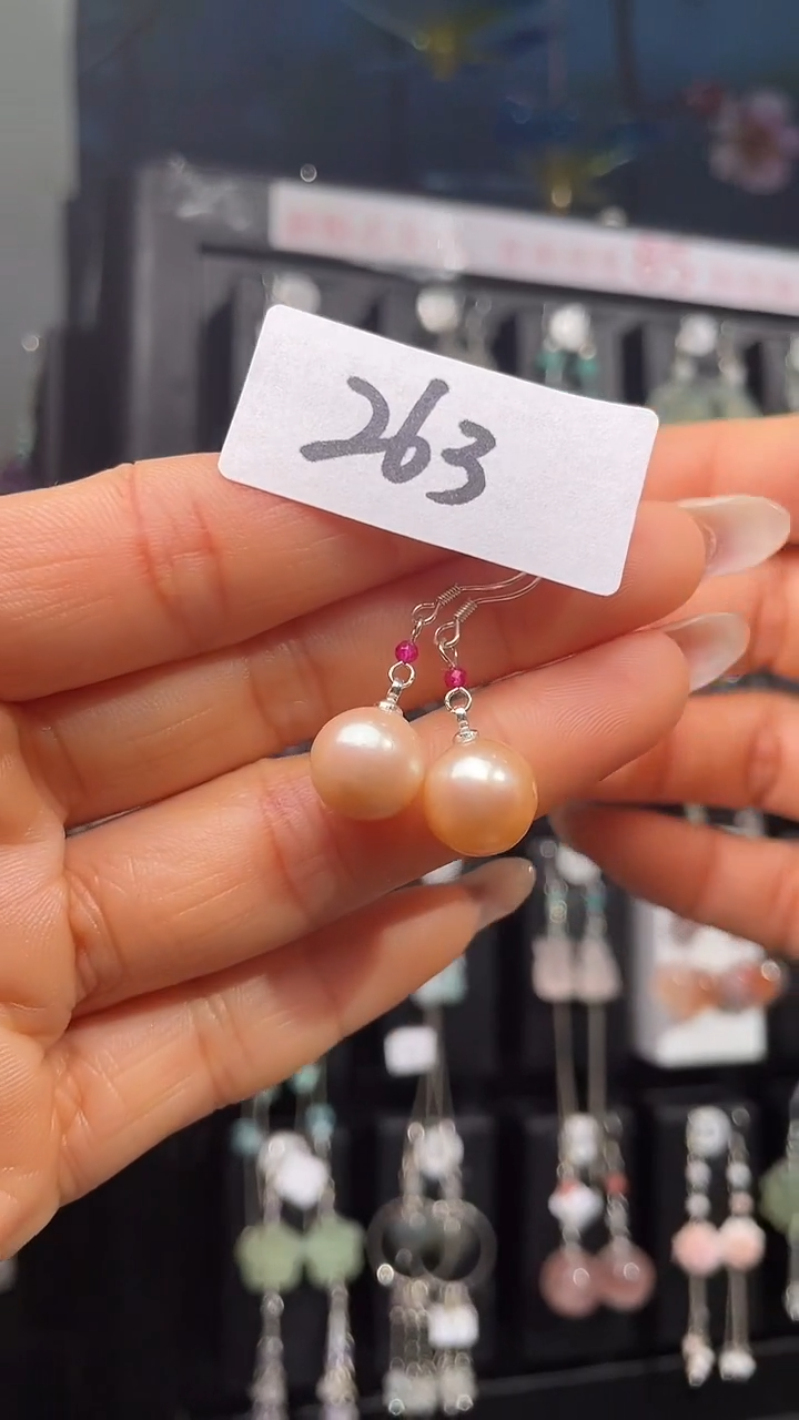 银S925镶嵌耳饰紫晶喜欢拍