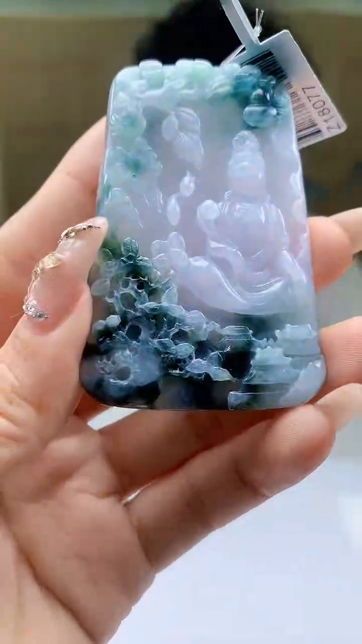 【闪购商品】定制翡翠未镶嵌4688ty-毛货挂件83