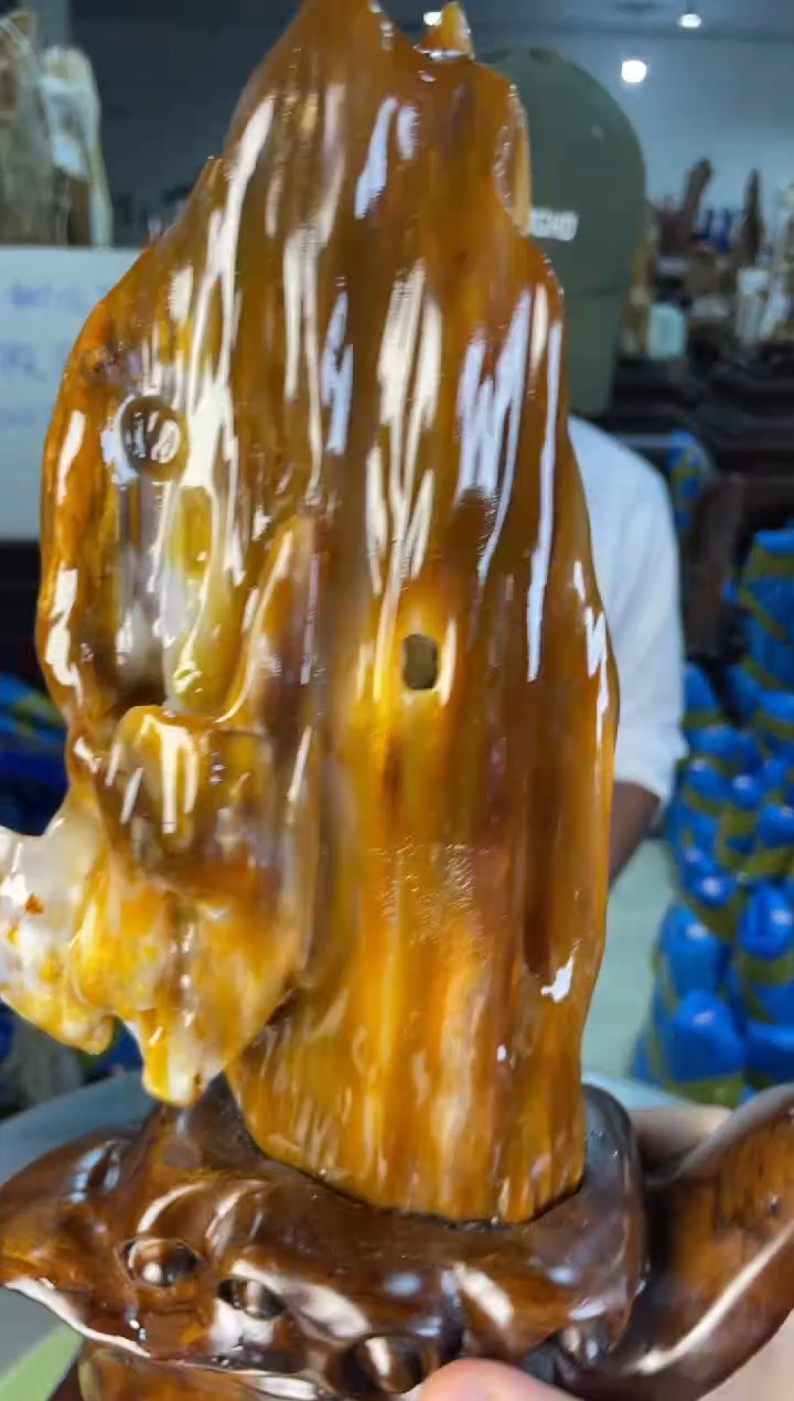 未镶嵌摆件硅化玉46