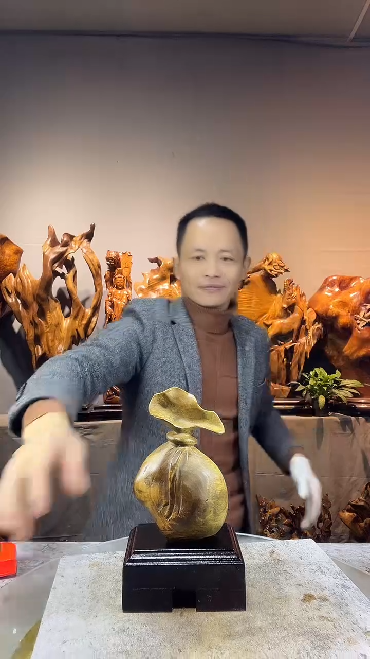 金丝楠巡****步小叶桢楠随行摆件22