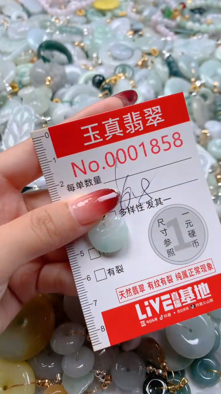 翡翠未镶嵌吊坠(不含链)1858