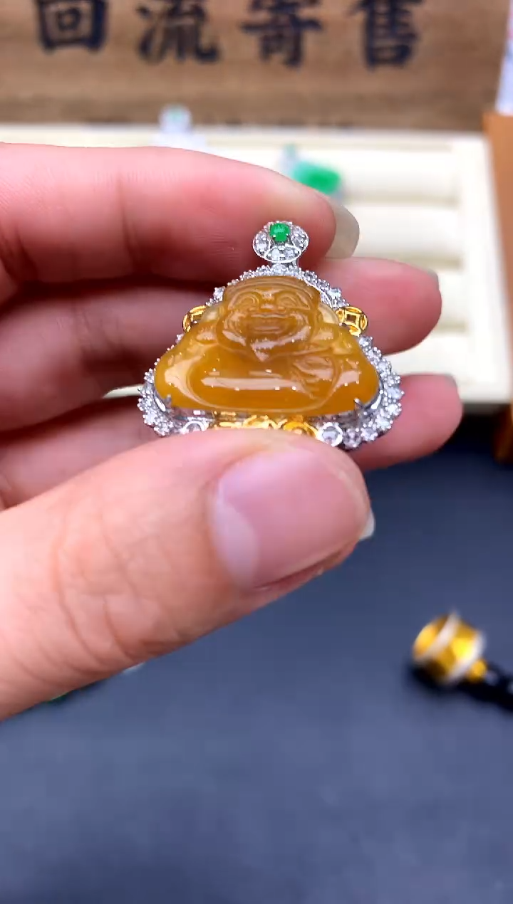 【闪购商品】翡翠颈饰18K金镶嵌307-中国好珍宝