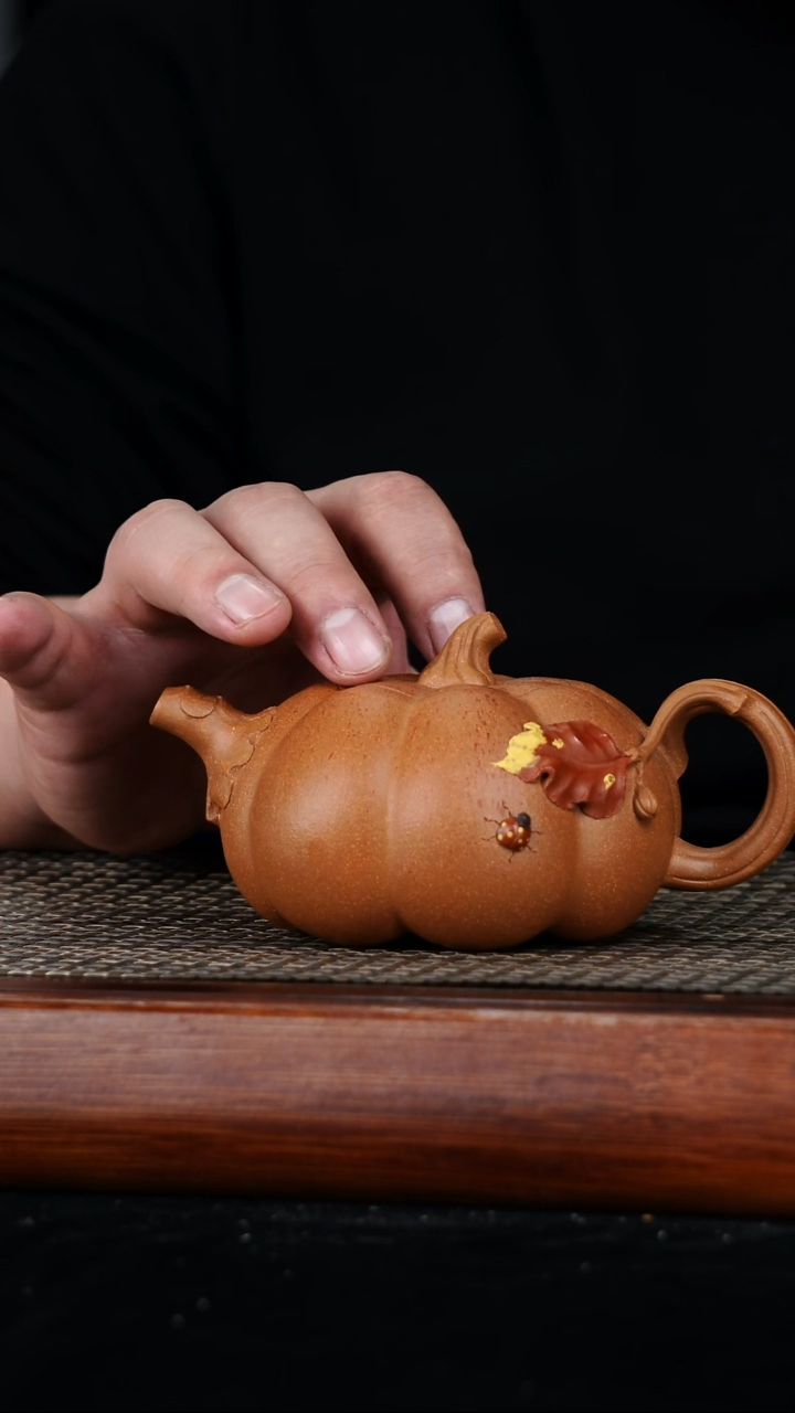 茶壶紫砂原矿 段泥南瓜壶300cc
