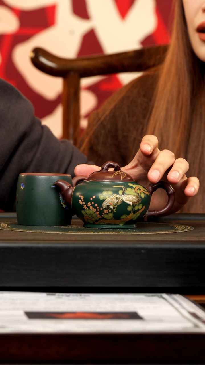 【闪购商品】紫砂茶壶SJK 双色工艺 竹段