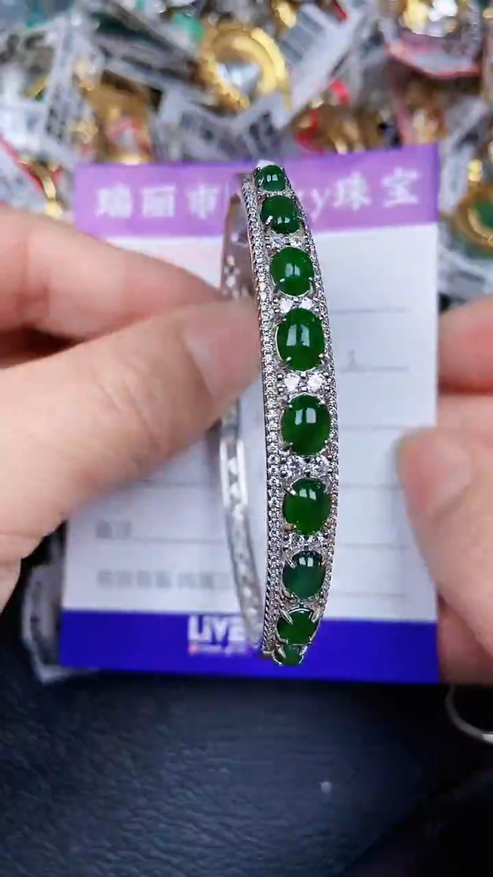 颈饰银S925镶嵌翡翠62