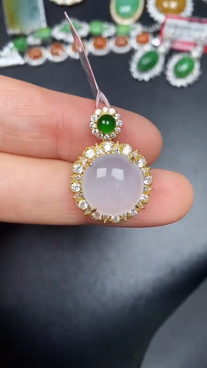 银S925镶嵌戒指翡翠3320